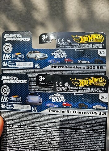  Beden Renk Hot wheels hızlı ve öfkeli 2 li özel seri seti