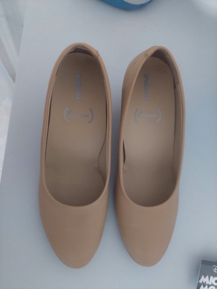 Bej Kadın Blok Topuklu Stiletto - Görsel 3