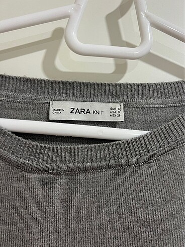 s Beden gri Renk Zara Kazak