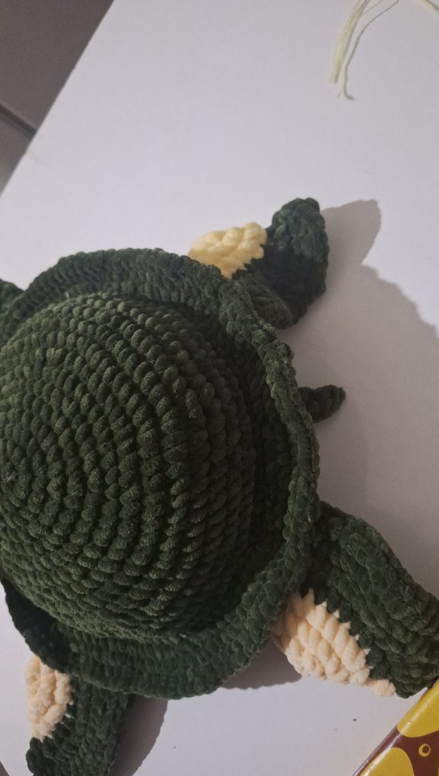 Yeşil Renkli Yumuşak Kaplumbağa Oyuncak . boyutu 30_35 cm - Görsel 3