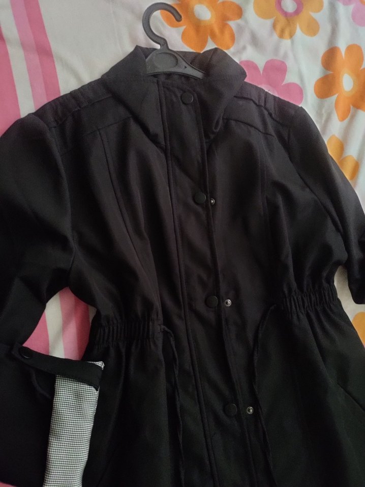 Bigdart Beli büzgülü trençkot - Görsel 5