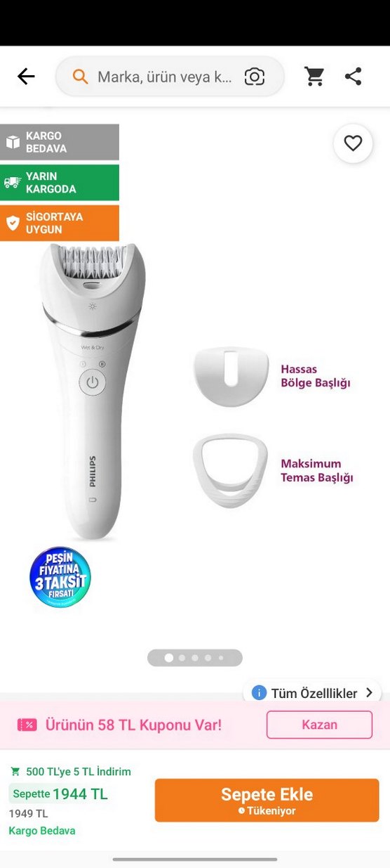 Philips Epilatör - Görsel 2