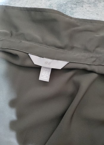 Haki Saten Gömlek - Görsel 2