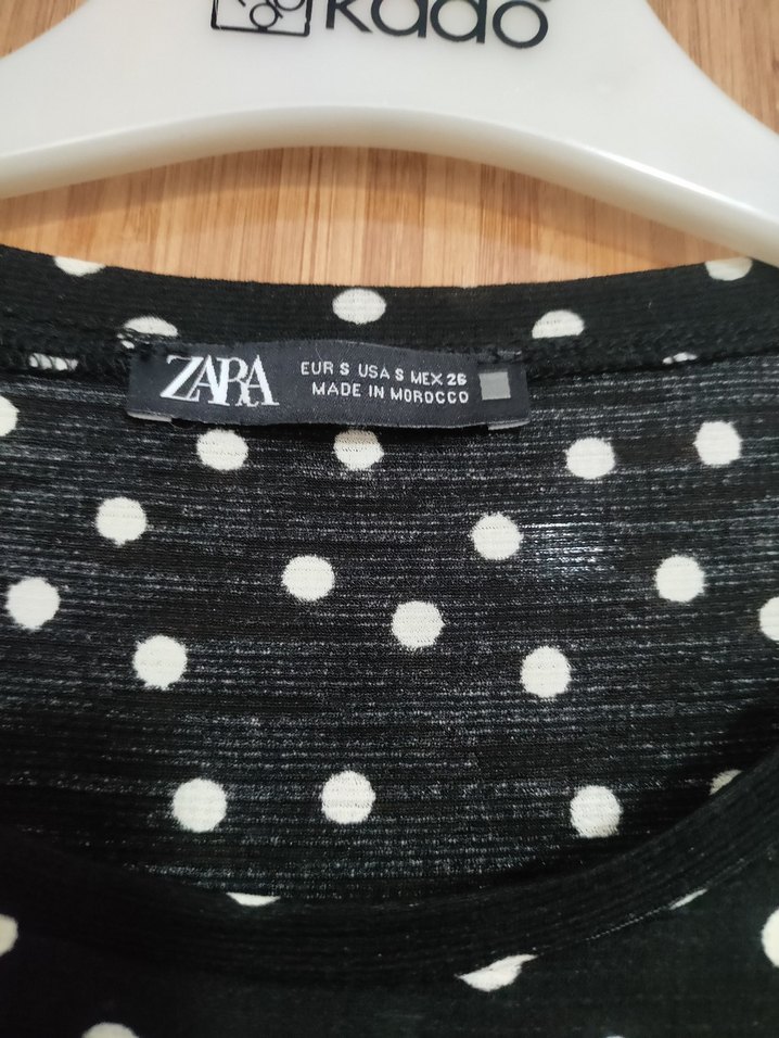 Siyah Puantiyeli Elbise - Görsel 2