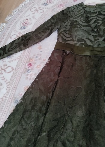 Vintage Yeşil Abiye Elbise - Görsel 8