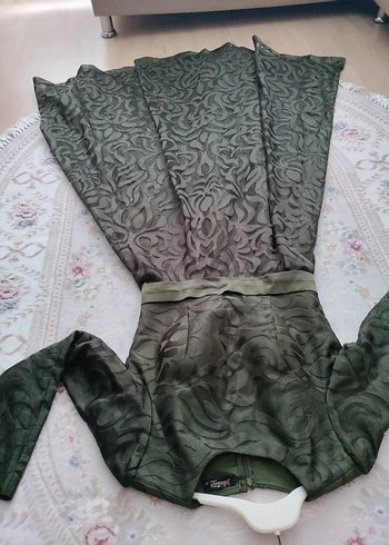 Vintage Yeşil Abiye Elbise - Görsel 6