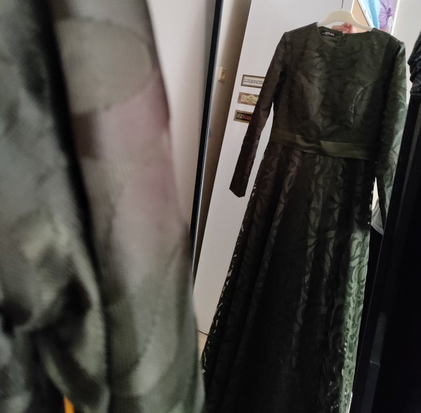 Vintage Yeşil Abiye Elbise - Görsel 5