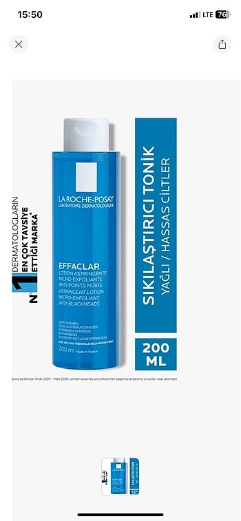 La roche-posay tonik