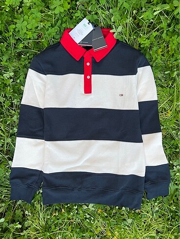 Tommy Hilfiger Etiketli Polo Yaka Sweat