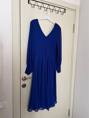 Gece mavisi abiye elbise - Görsel 5