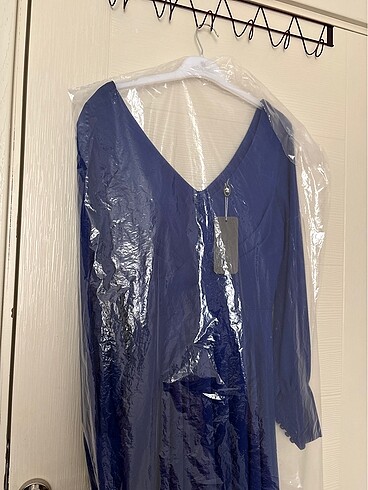 Gece mavisi abiye elbise - Görsel 7