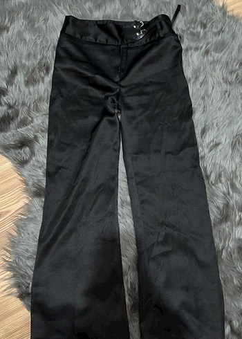 saten kumaş vintage pantolon bel detaylı y2k