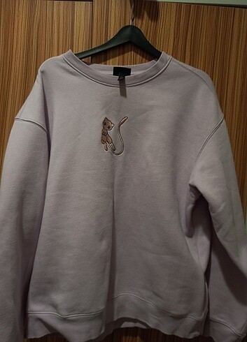 l Beden Erkek açık mor sweatshirt H&M