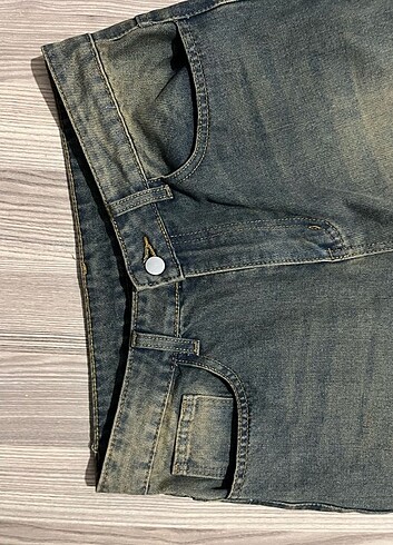 m Beden Eskitme Baggy Pantolon (Mavi-Yeşil)