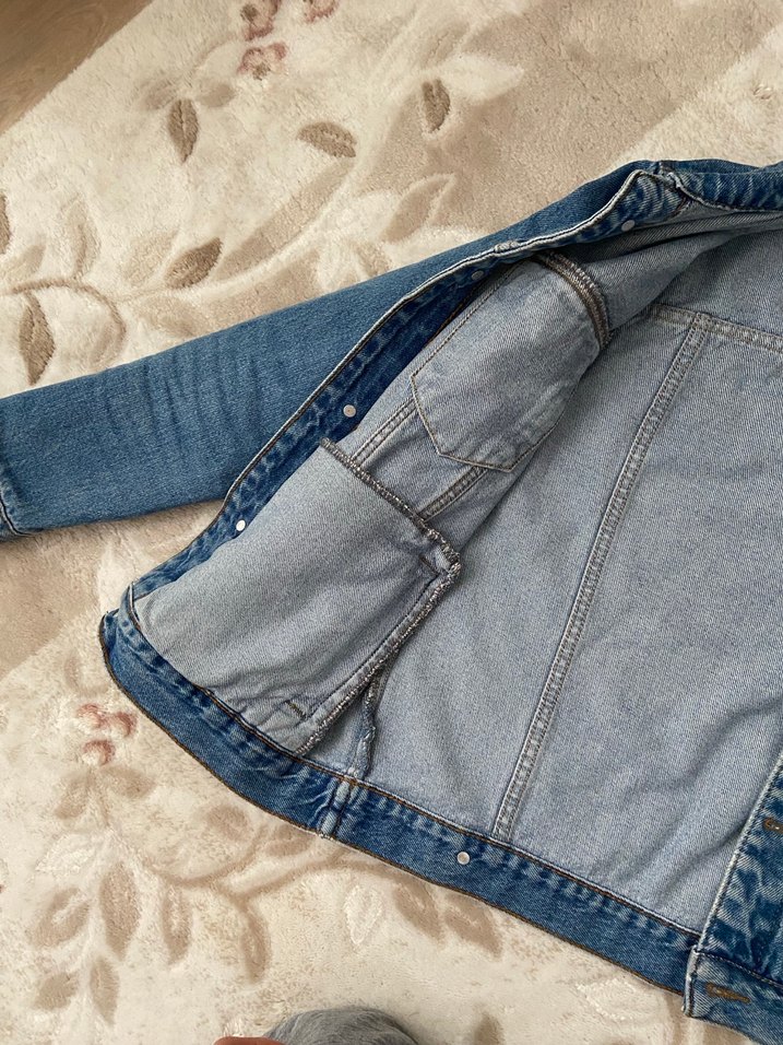 Addax  Mavi Kadın Denim Ceket - Görsel 4