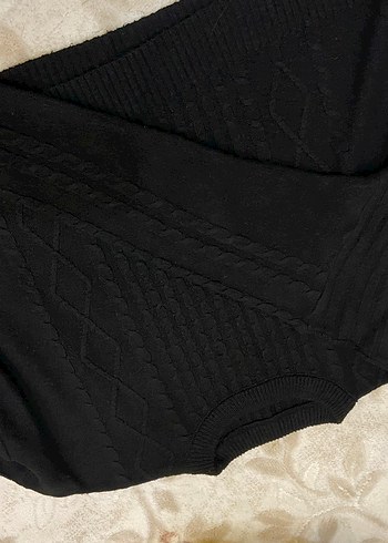 Siyah Örgü Kadın Triko - Görsel 2