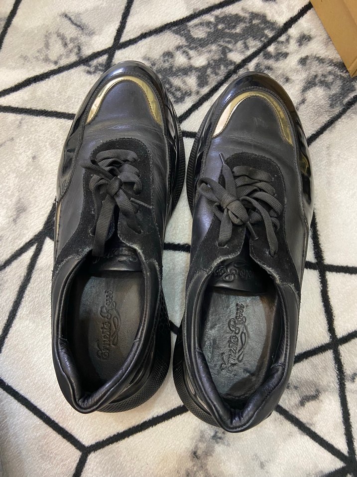 Parlak Desenli Siyah Erkek Spor Ayakkabı - Görsel 2