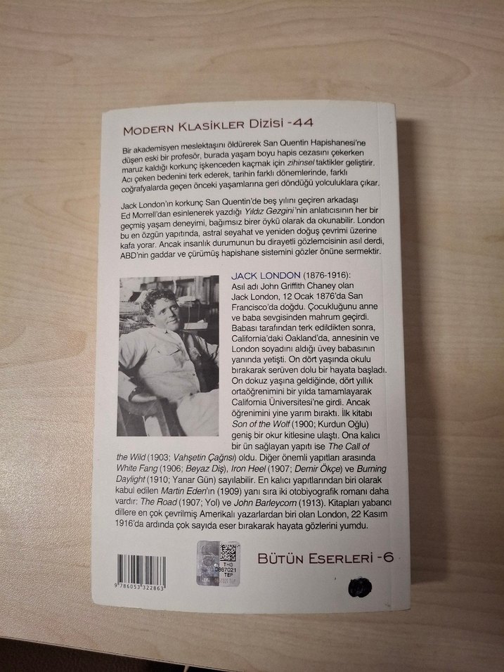 YILDIZ GEZGİNİ JACK LONDON - Görsel 3