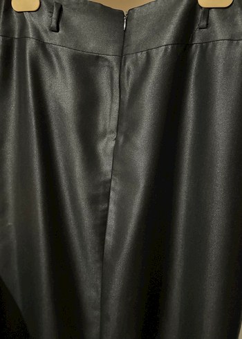 Kadın Siyah Uzun Kesim Drapeli etek - Görsel 4