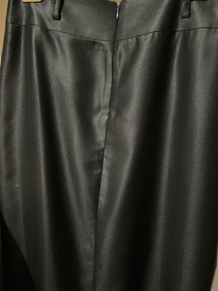 Kadın Siyah Uzun Kesim Drapeli etek - Görsel 3