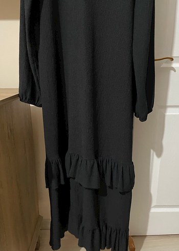 Kadın Siyah Uzun Kollu Triko Elbise - Görsel 3