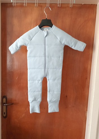 Gri Fermuarlı Bebek Tulumu - Görsel 2