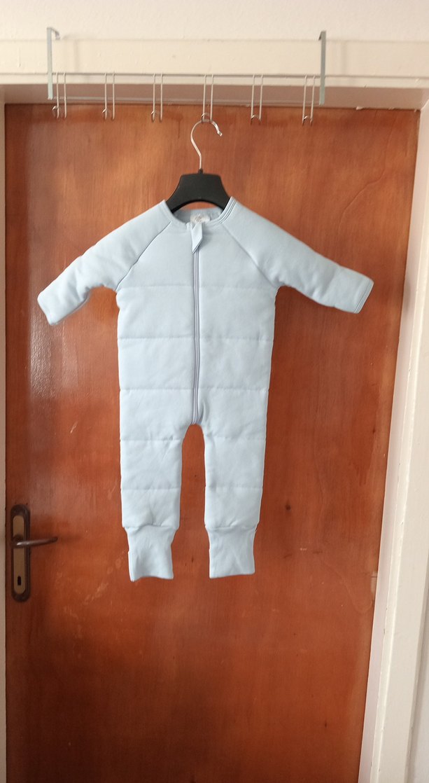 Gri Fermuarlı Bebek Tulumu - Görsel 2