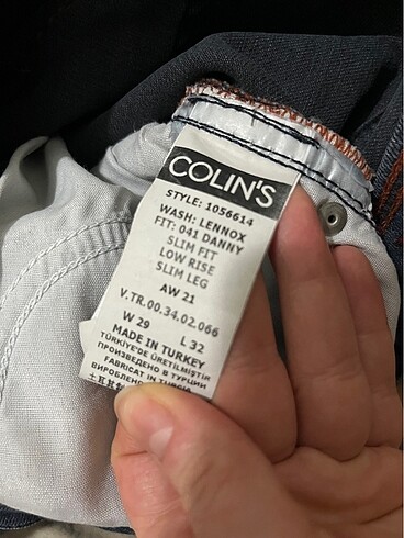 31 Beden colins marka erkek pantolon