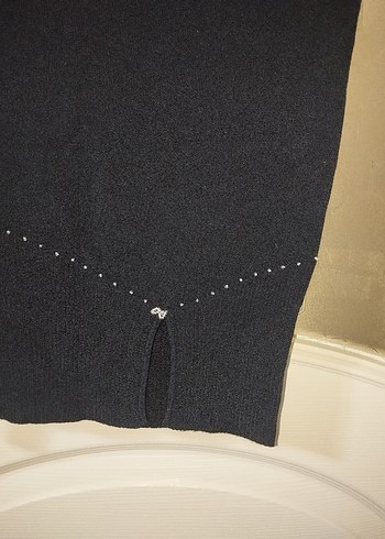 Siyah Kısa Kollu bluz - Görsel 2