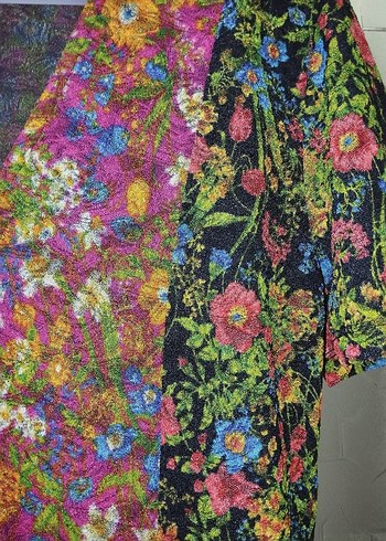 Bohem Çok Renkli Midi Elbise - Görsel 2