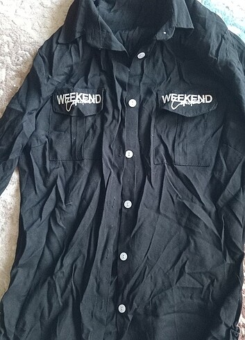 Weekday Siyah gömlek 