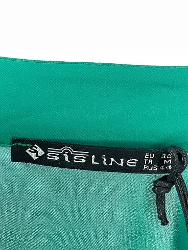 38 Beden yeşil Renk Sisline Bluz %70 İndirimli.