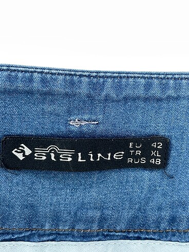 42 Beden mavi Renk Sisline Midi Etek %70 İndirimli.
