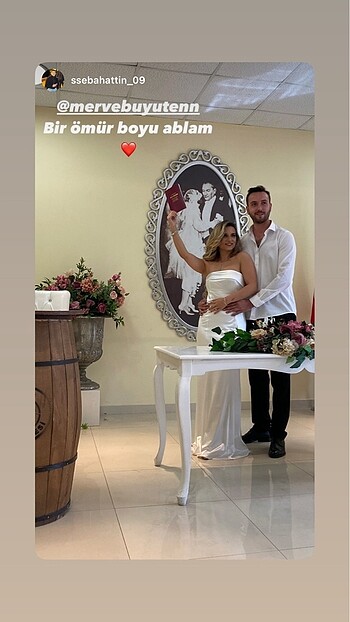 Diğer Beyaz Saten nikah elbisesi