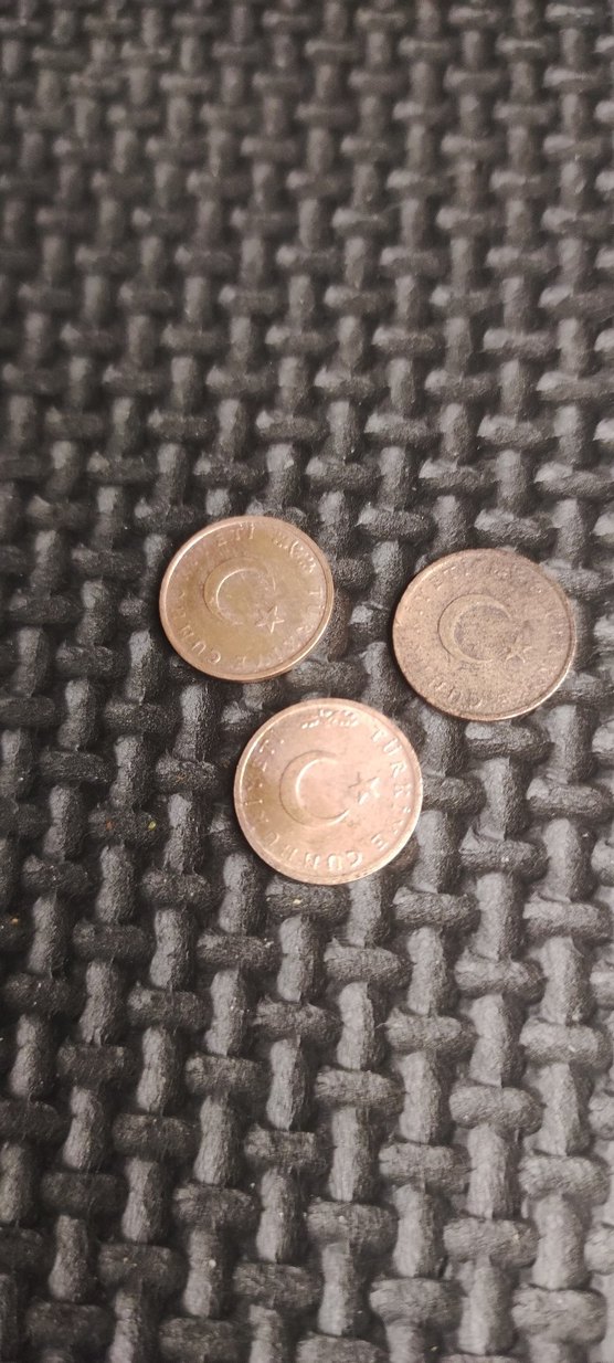 1 kuruş iki adet 1967 bir âdet 1963 - Görsel 2