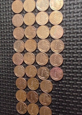 bakır 1000 lira çil temiz 37 adet - Görsel 6