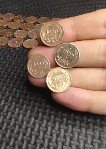 bakır 1000 lira çil temiz 37 adet - Görsel 3