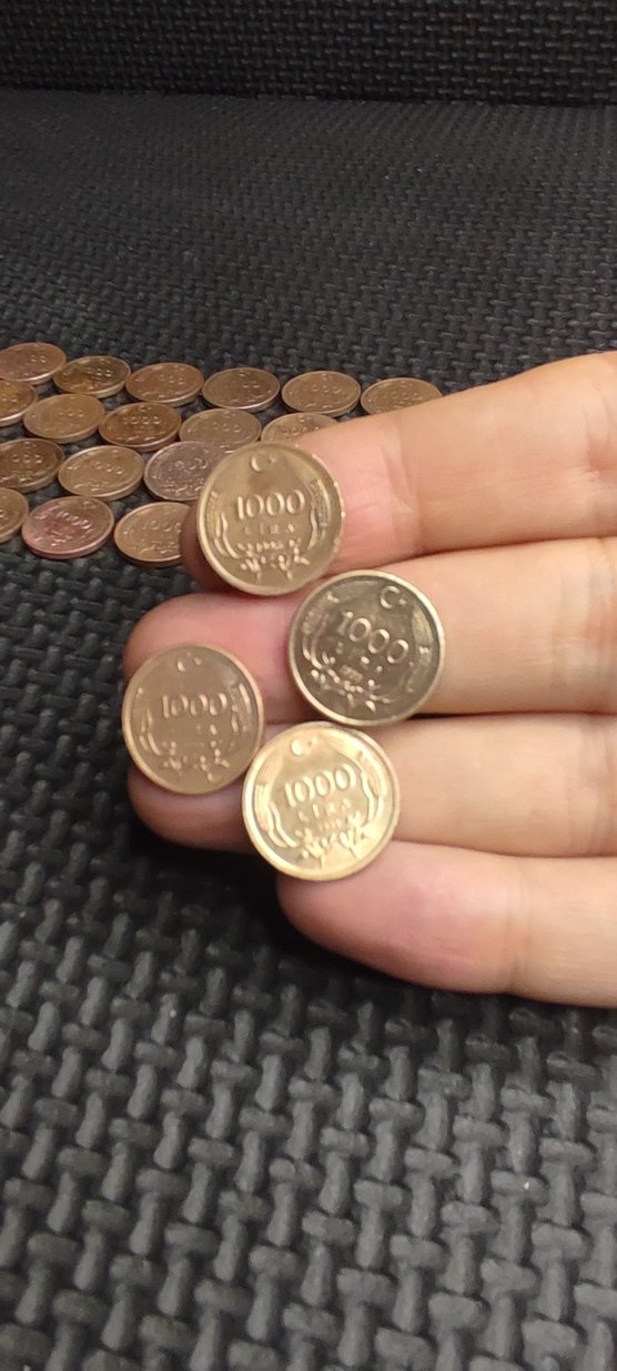bakır 1000 lira çil temiz 37 adet - Görsel 4