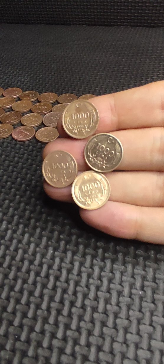 bakır 1000 lira çil temiz 37 adet - Görsel 3
