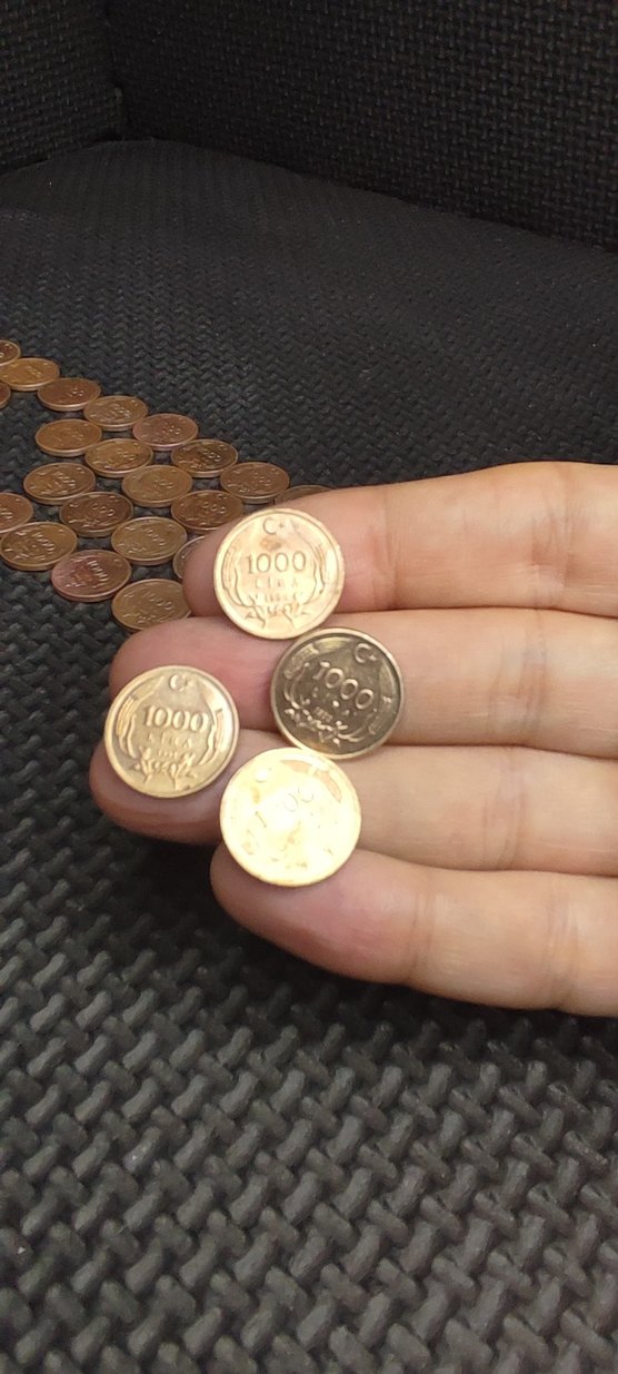 bakır 1000 lira çil temiz 37 adet - Görsel 2