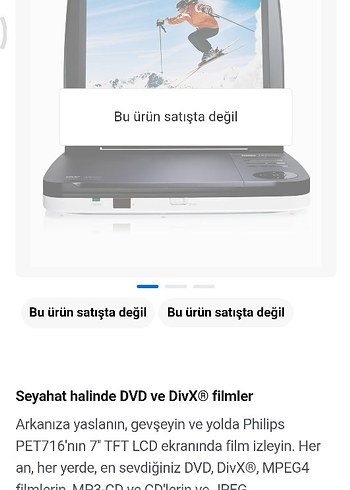 Philips portable DVD çok temiz adaptör verilmeyecektir - Görsel 8