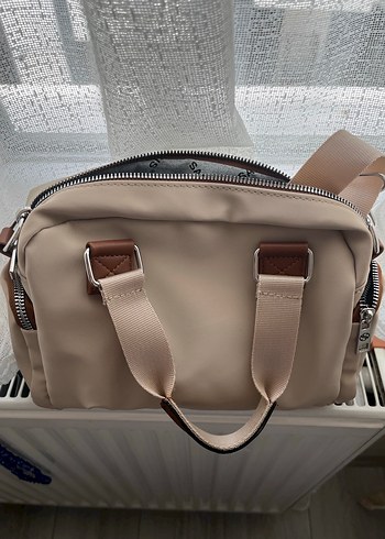 Bej Fermuarlı Kadın Çanta - Görsel 2