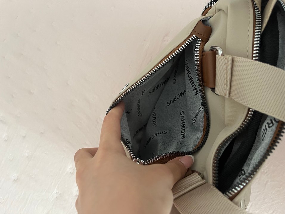 Bej Fermuarlı Kadın Çanta - Görsel 4