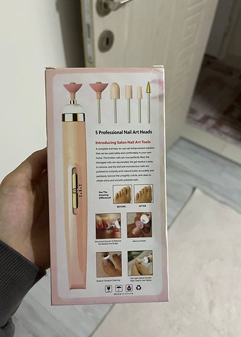 Beyaz Parlak Salon Manikür Kalemi - Görsel 2