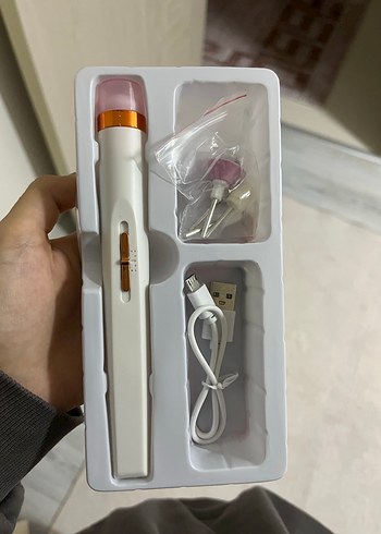 Beyaz Parlak Salon Manikür Kalemi - Görsel 3