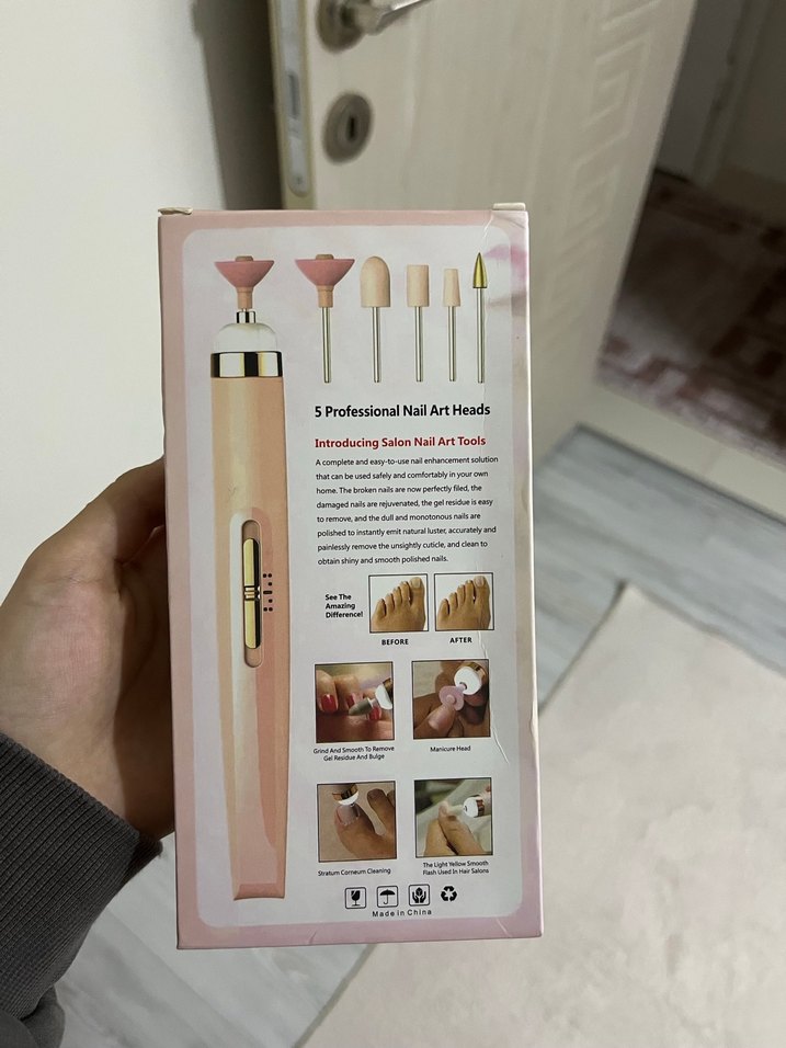 Beyaz Parlak Salon Manikür Kalemi - Görsel 2