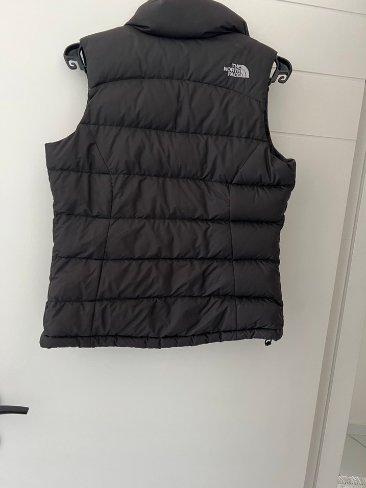 Siyah Kadın Şişme Yelek, Yüksek Yaka, Fermuarlı - Görsel 2