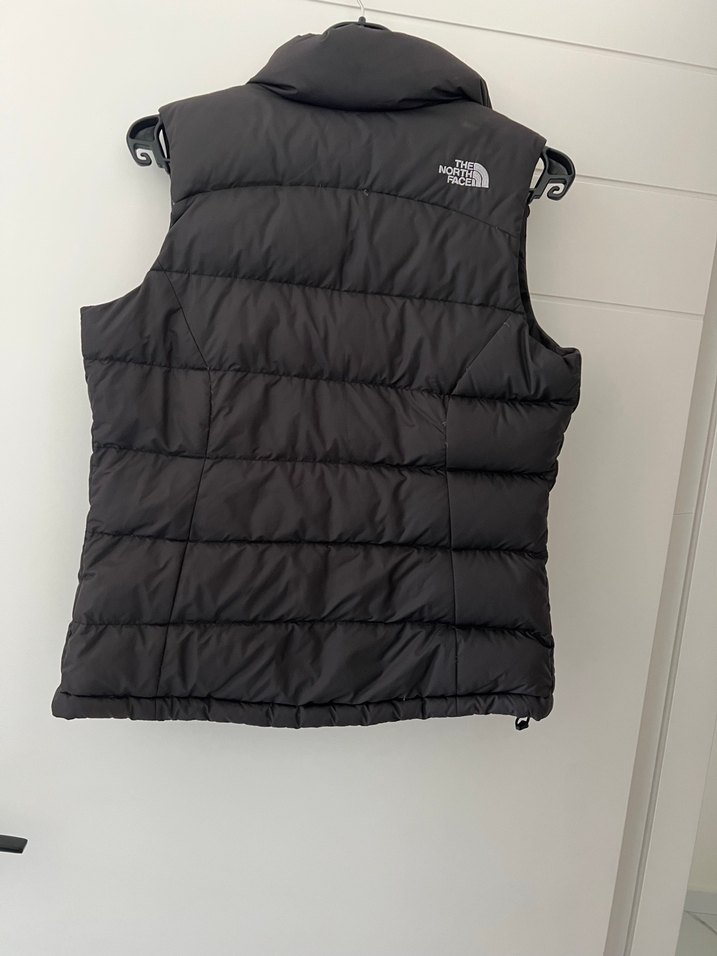 Siyah Kadın Şişme Yelek, Yüksek Yaka, Fermuarlı - Görsel 3