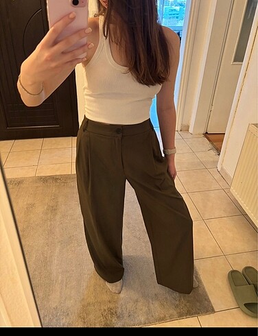 Zara Zara wide leg pantolon