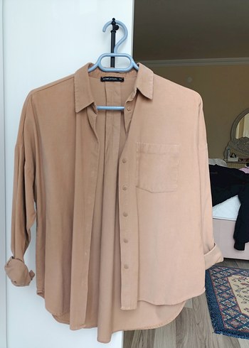 LC Waikiki Camel cepli kışlık kumaş gömlek